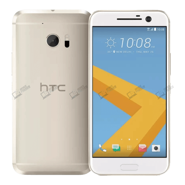 Side view of HTC 10 highlighting its slim profile and build quality.