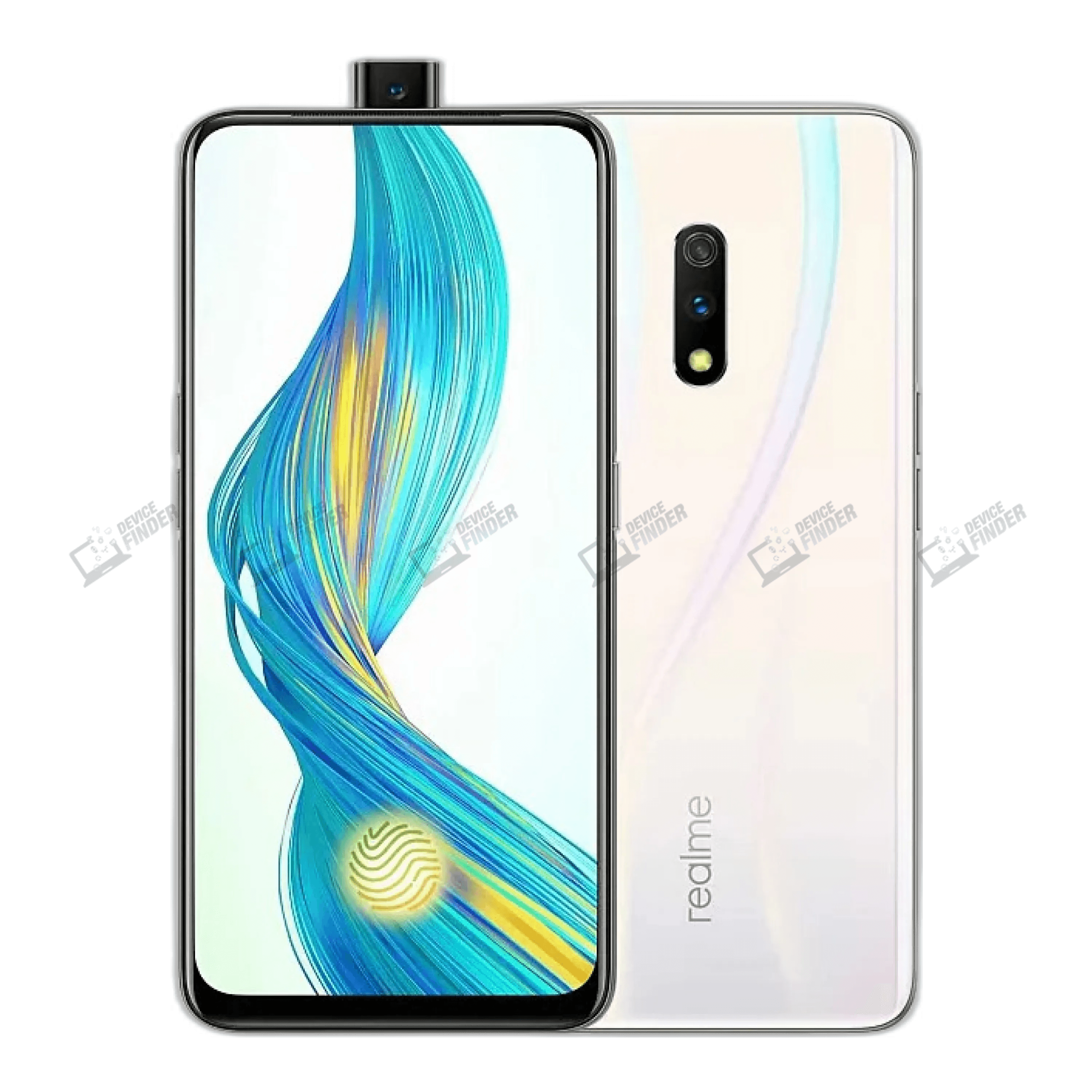 Realme X smartphone showcasing features and design.