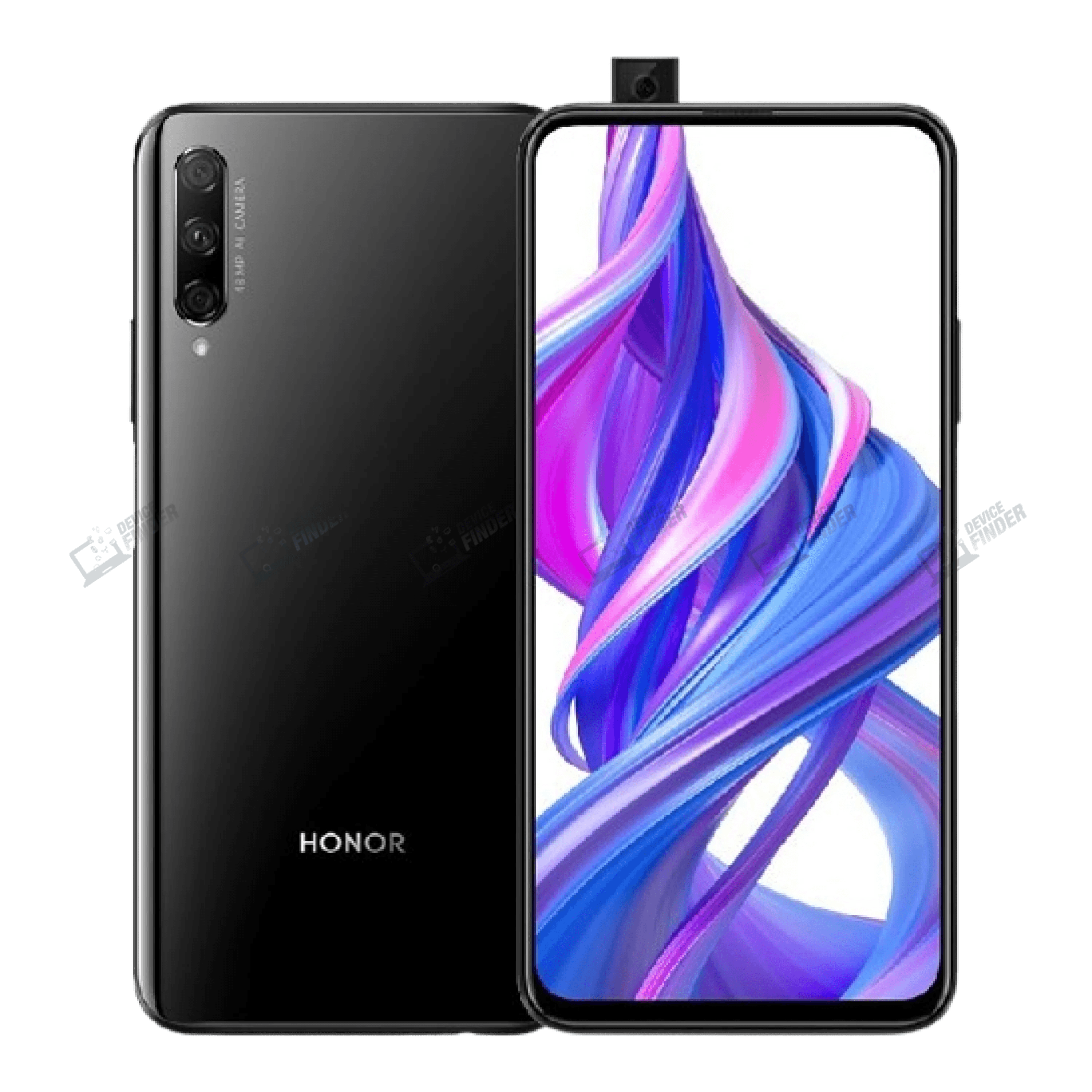 Honor 9X Pro on display, highlighting its AI camera and powerful performance.