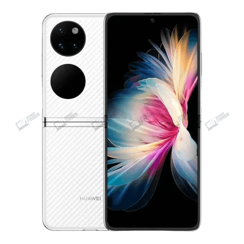 Huawei P50 Pocket smartphone with stunning foldable design.