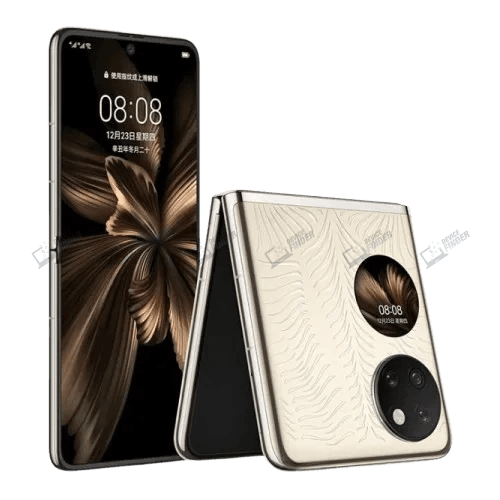 Find the Best Huawei P50 Pocket Price in Bangladesh Today Side view of Huawei P50 Pocket highlighting its portability.
