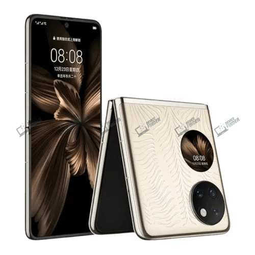 Find the Best Huawei P50 Pocket Price in Bangladesh Today Side view of Huawei P50 Pocket highlighting its portability.