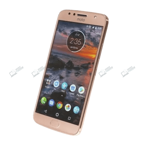 Motorola Moto E4 smartphone showcasing vibrant display and features.