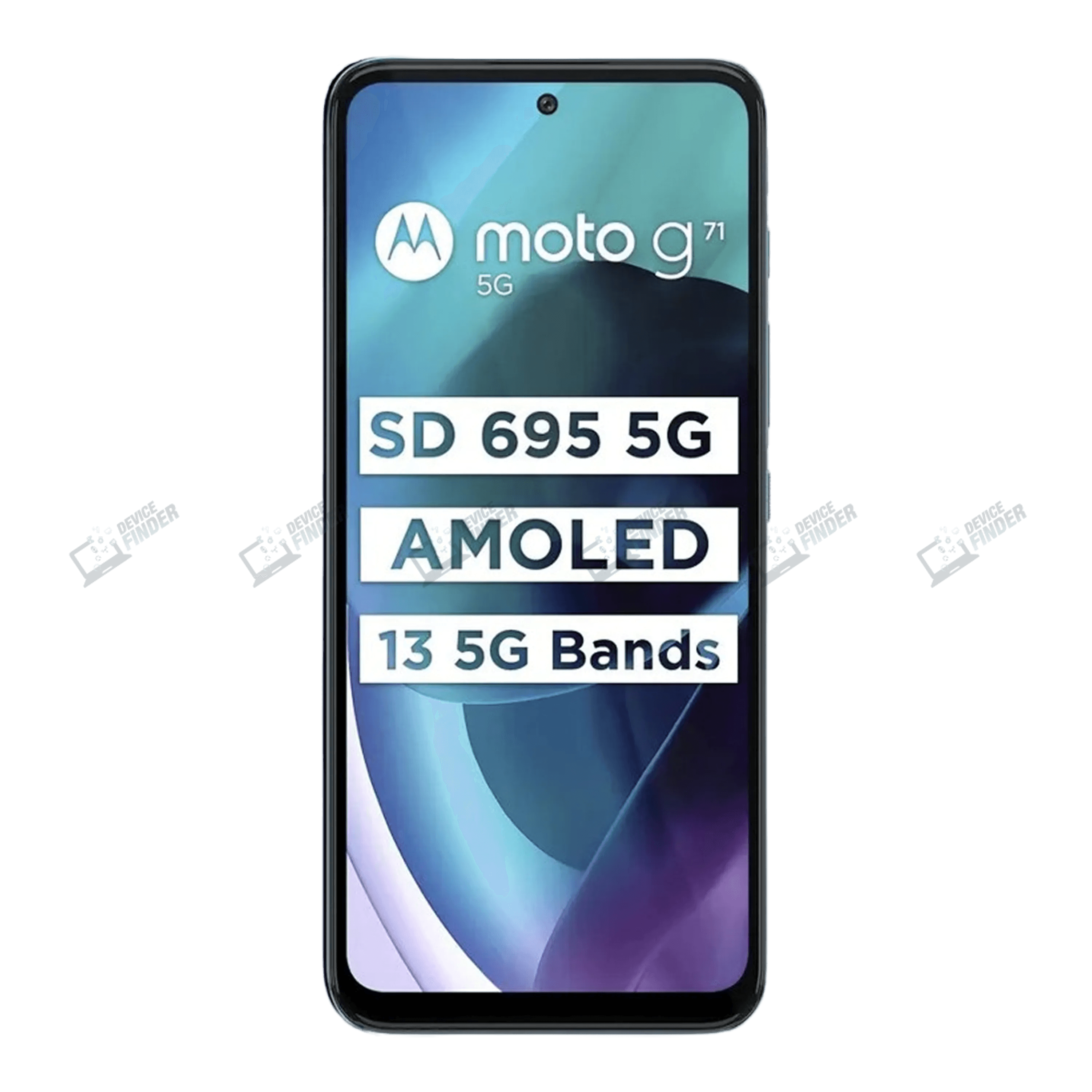 Motorola Moto G71 5G showcasing design and features.