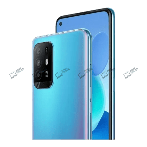 Oppo A95 5G smartphone showcasing its sleek design.