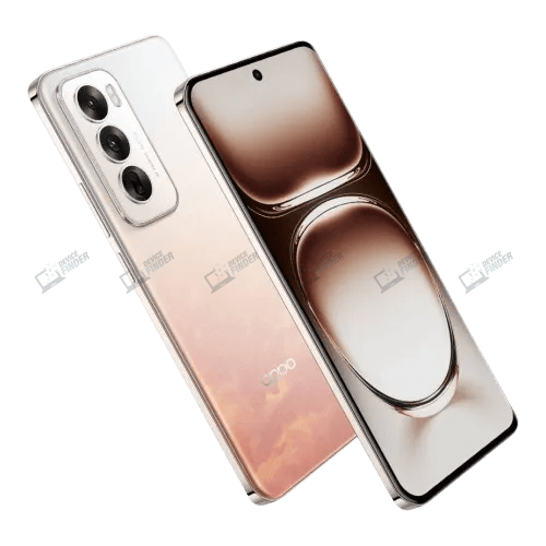 Oppo Reno12: Portable and Powerful Design Side view of Oppo Reno12 showcasing its thin design.