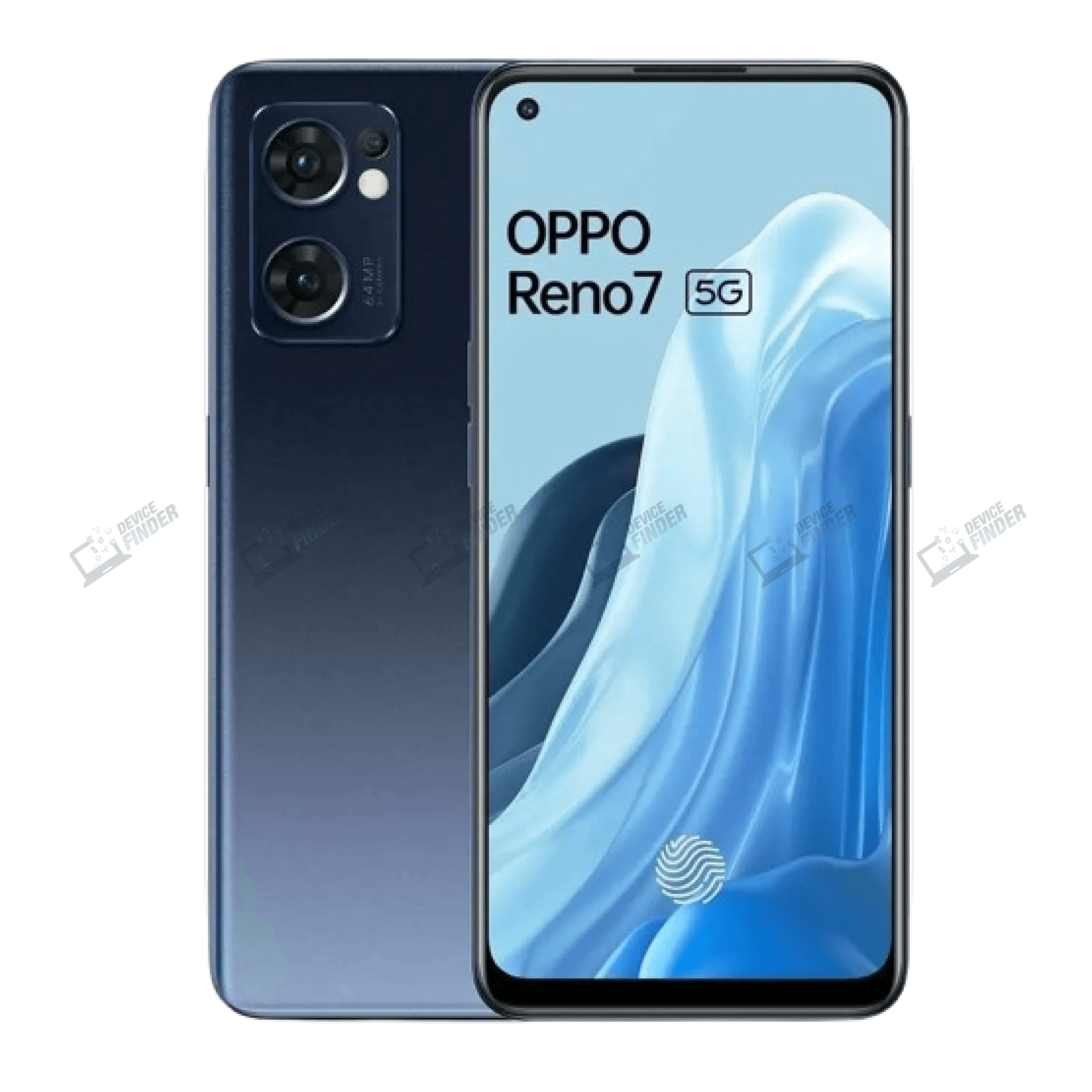 Oppo Reno7 5G smartphone showcasing its sleek design and features.