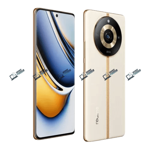 Image of Realme 11 Pro+ showcasing its sleek design and features.