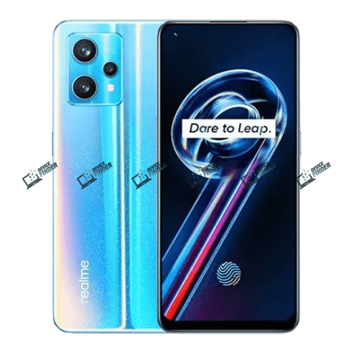 Realme 9 Pro smartphone in vibrant blue color.