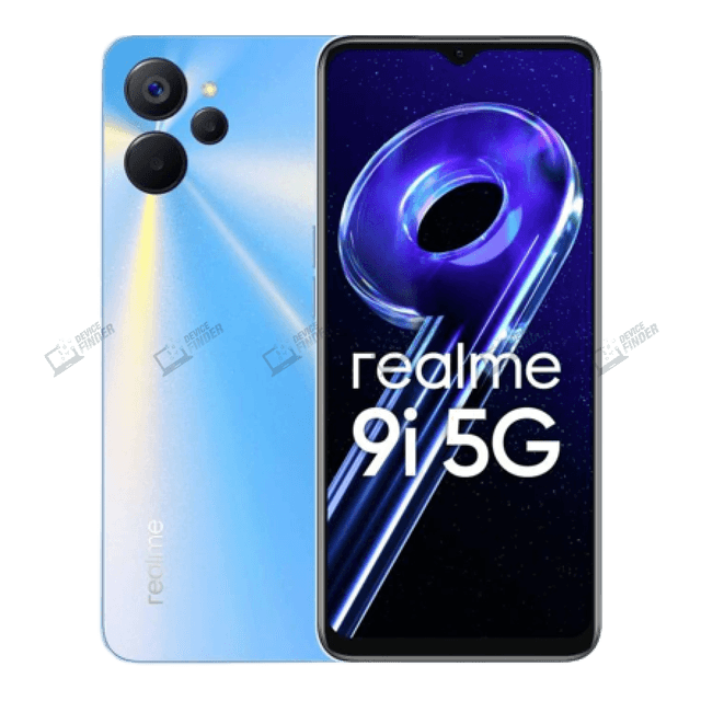 Realme 9i 5G: Stay Connected with Dual SIM Capability Realme 9i 5G showcasing its dual SIM capabilities.
