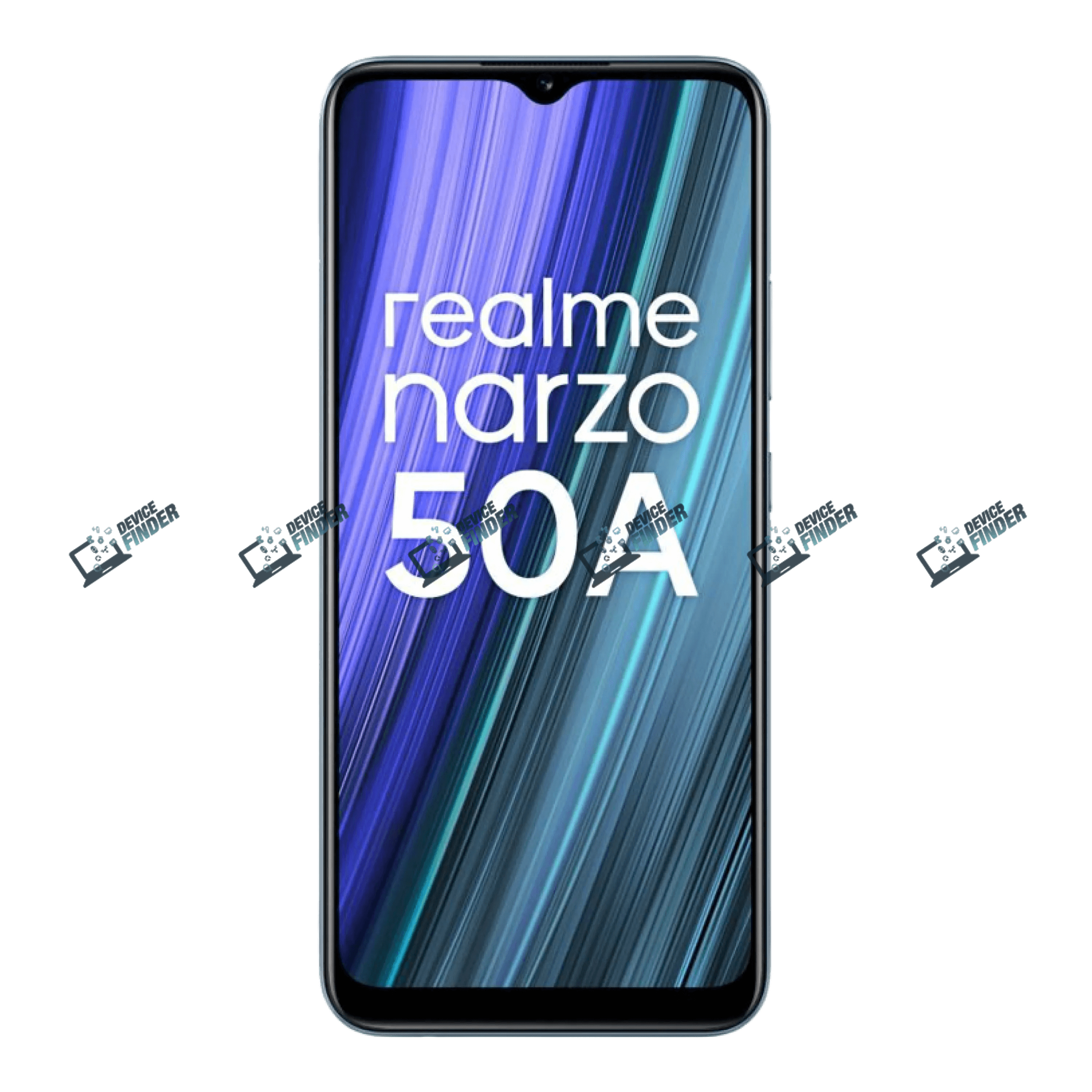 Discover the Realme Narzo 50A: Performance Meets Stylish Design Realme Narzo 50A view showcasing its sleek design and features.