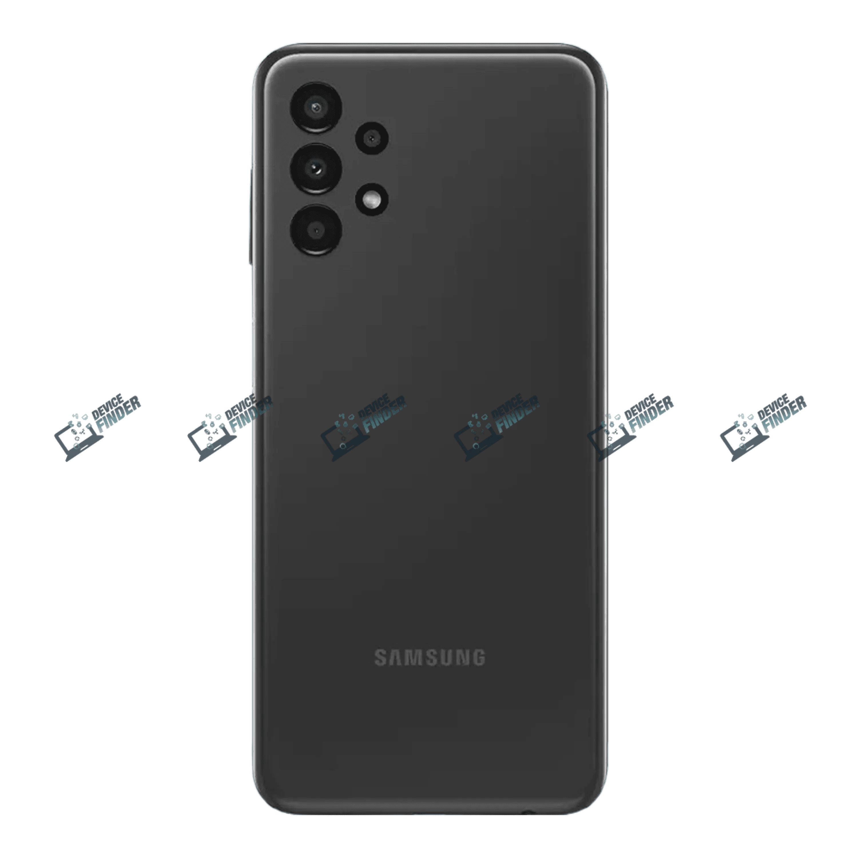 Samsung Galaxy A13 smartphone on display with vibrant colors.