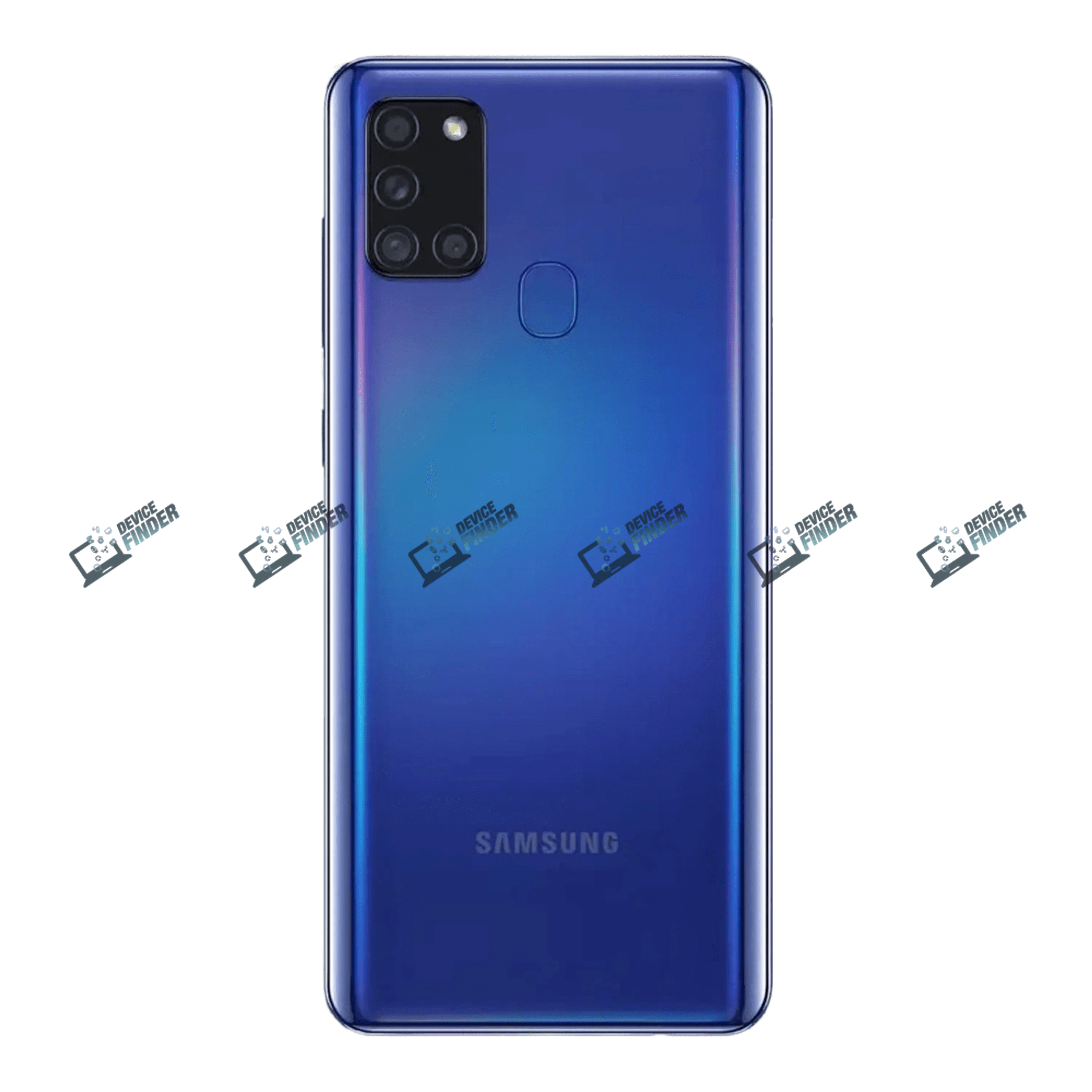 Samsung Galaxy A21s in vibrant colors showcasing its sleek design.