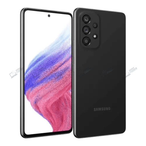 Buy Samsung Galaxy A53 5G: Best Deals in Bangladesh. Photo showing a person using Samsung Galaxy A53 5G, focusing on its affordability in Bangladesh.