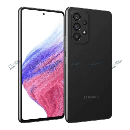 Buy Samsung Galaxy A53 5G: Best Deals in Bangladesh. Photo showing a person using Samsung Galaxy A53 5G, focusing on its affordability in Bangladesh.
