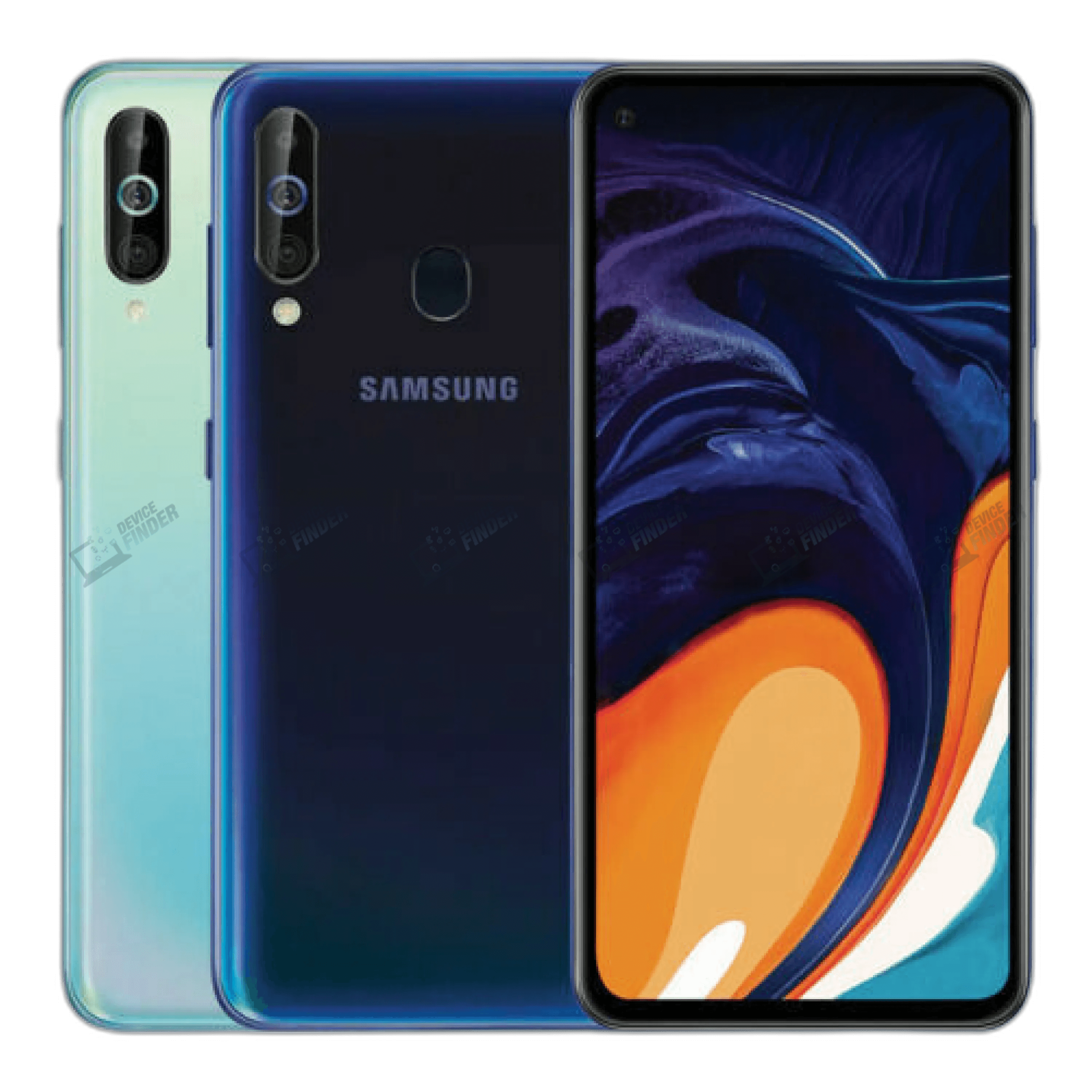 Explore Samsung Galaxy A60 Features - Buy Today Visual display of Samsung Galaxy A60 showing its large screen and battery icon.