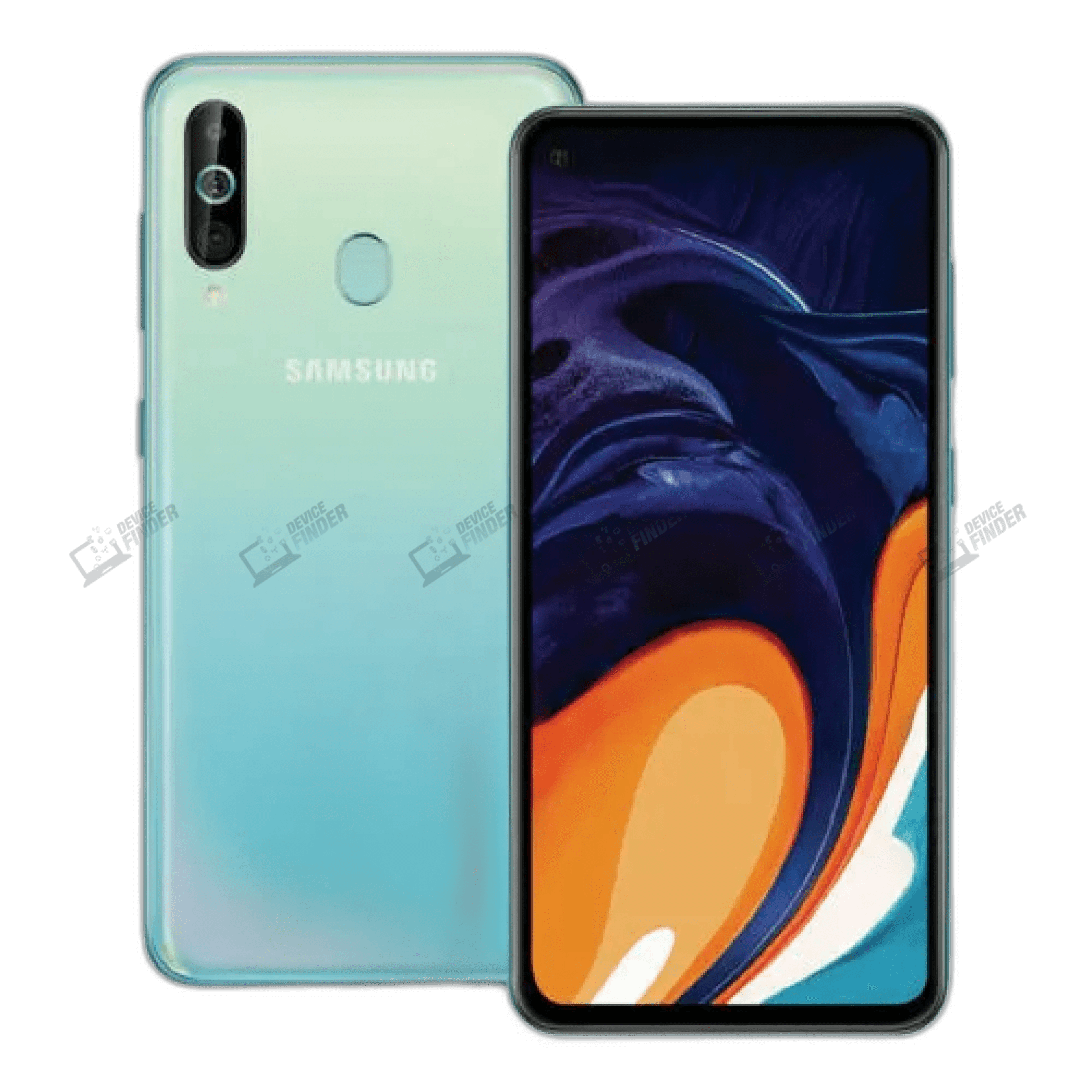 Samsung A60 Review - Expert Opinions Expert reviewing the Samsung Galaxy A60 on a tech blog video.