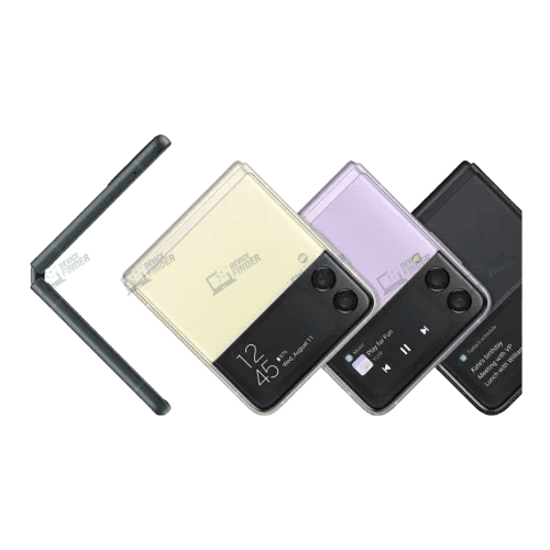 Samsung Galaxy Z Flip3 5G: Sleek Design for Modern Users Close-up of Samsung Galaxy Z Flip3 5G showcasing its design.