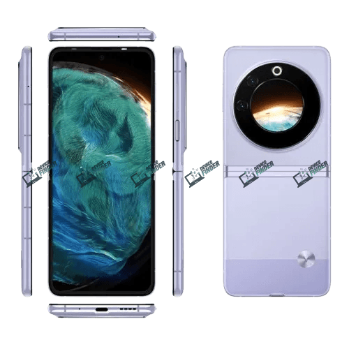 Unveiling Tecno Phantom V Flip's Unique Folding Feature Tecno Phantom V Flip close-up on unique folding design.