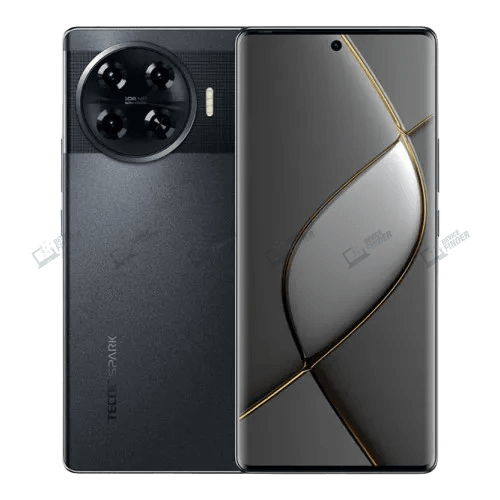 Tecno Spark 20 Pro+ smartphone with vibrant display and features.