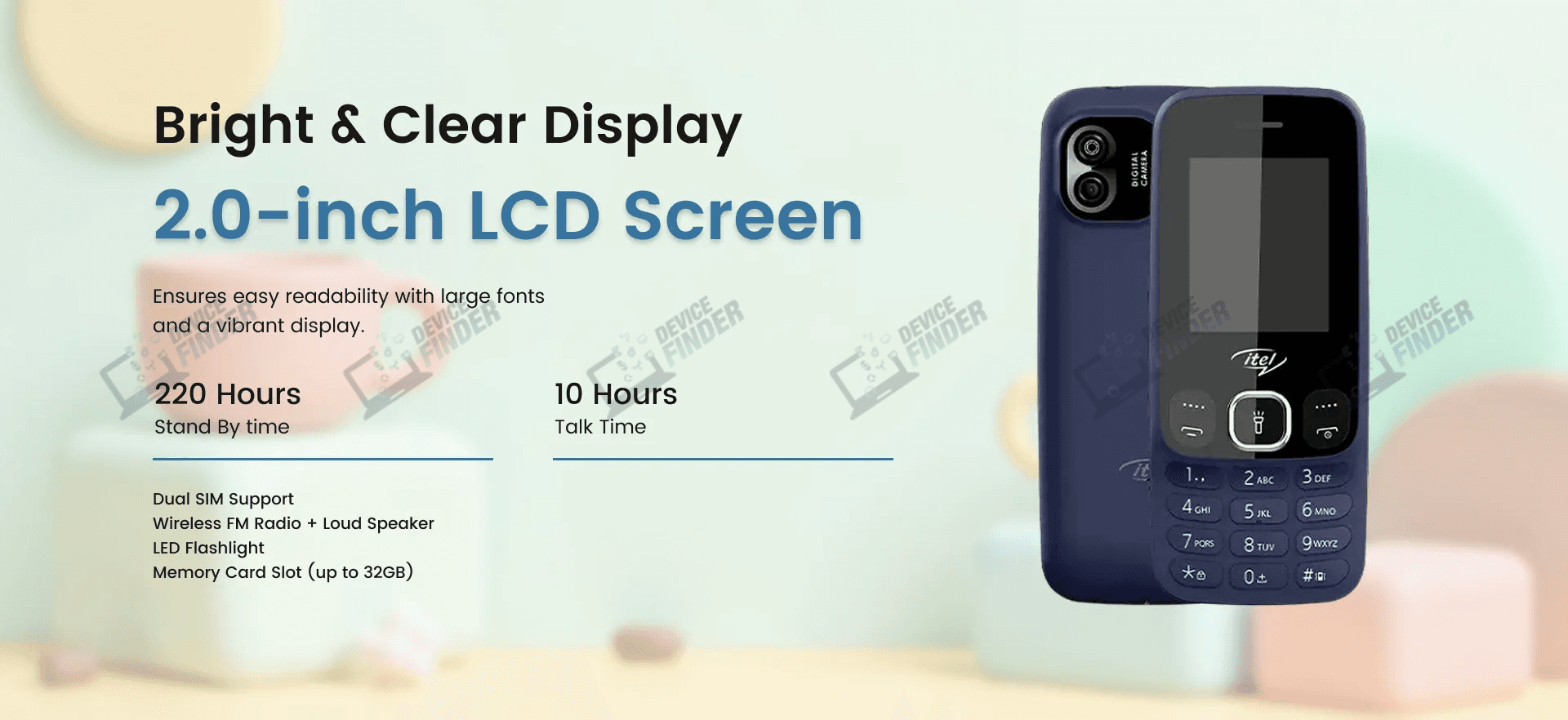 itel 2166 Price in Bangladesh with LCD screen, camera, and numeric keypad for basic mobile use