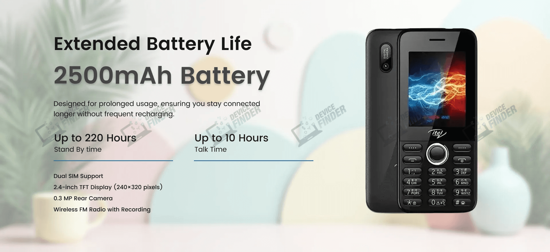itel 5617 price in bangladesh with 2500mAh battery, dual SIM support, 2.4-inch display, and wireless FM radio.
