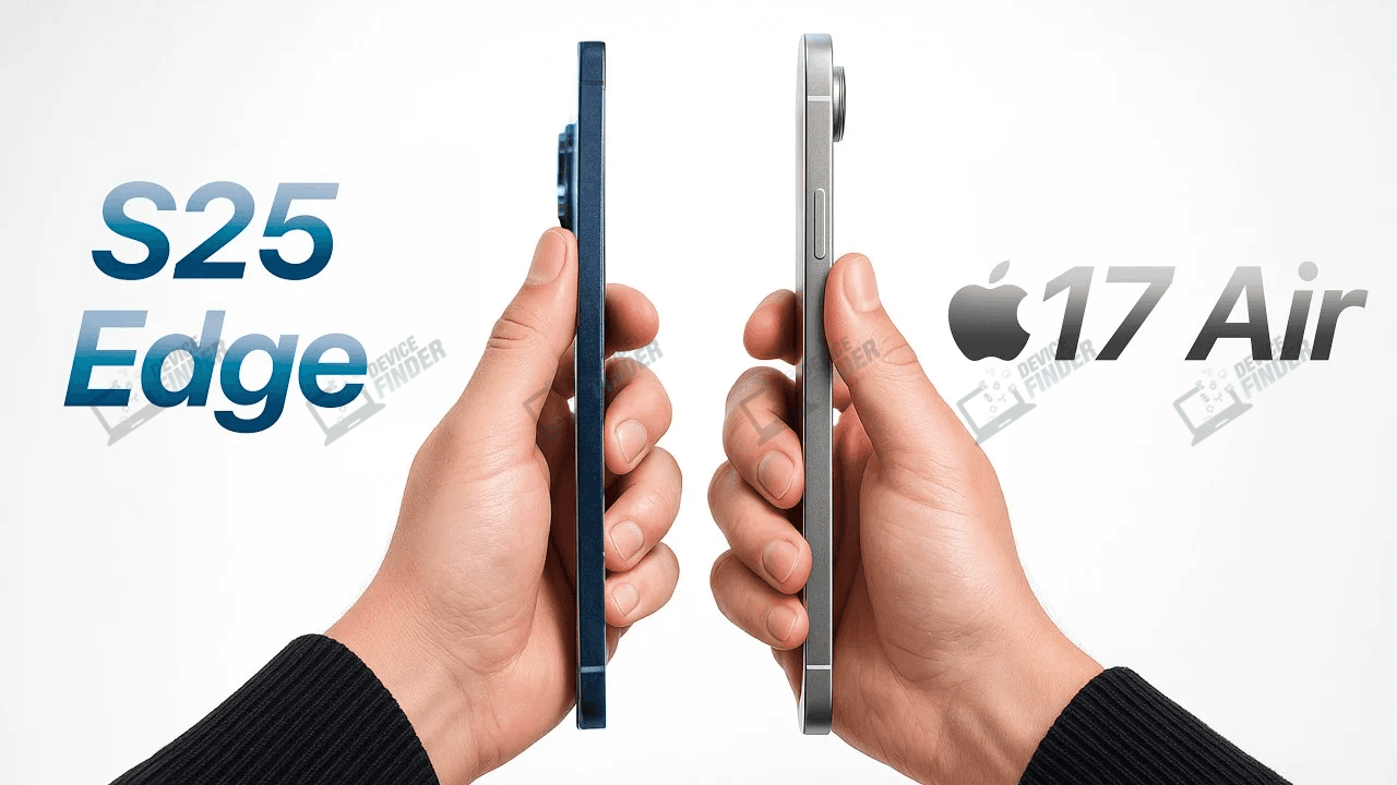 Slim phone comparison iPhone Air vs Galaxy S25 Edge
